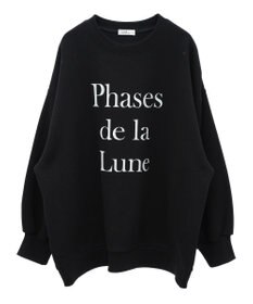 earth music&ecology Ｐｈａｓｅｓ　ｄｅ　ｌａ　Ｌｕｎｅルーズスウェット