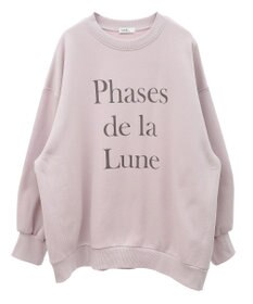 earth music&ecology Ｐｈａｓｅｓ　ｄｅ　ｌａ　Ｌｕｎｅルーズスウェット