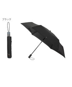 MOONBAT 【自動開閉】POLO RALPH LAUREN 折りたたみ傘  メンズ ストライプ ワンポイント刺繍 大きめ60cm