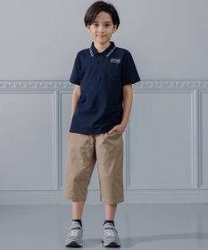 J.PRESS KIDS 【140-170cm】ダブルライン カラー 半袖ポロシャツ