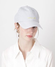 MOONBAT PAUL&JOE ACCESSOIRES(ポール&ジョー）ロゴ入り 深キャップ 帽子 ネコチャーム付 UVカット