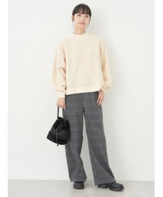 earth music&ecology マットベロアモールプルオーバー