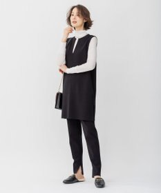 自由区 【XSサイズ～/洗える】ベアテレコ ボトルネック カットソー