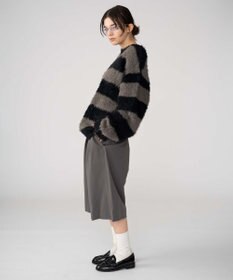 WEGO 【2025秋冬新作/ユニセックス着用ITEM/MLサイズ展開】フェザーニットプルオーバー