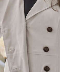 Tiaclasse L 【洗える】リボンベルト付きトレンチコート