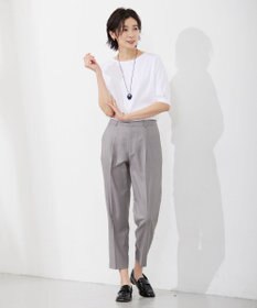 J.PRESS LADIES 【セットアップ対応・洗える・UVケア・速乾】 OXIJEWELストレッチ テーパード パンツ