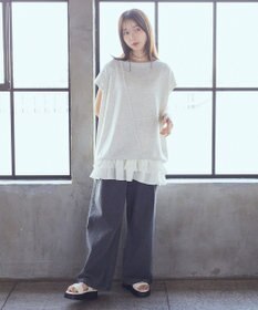 earth music&ecology 裾フリルキャミワンピース