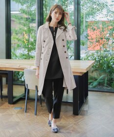 Tiaclasse L 【洗える】リボンベルト付きトレンチコート