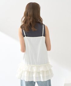 earth music&ecology 裾フリルキャミワンピース