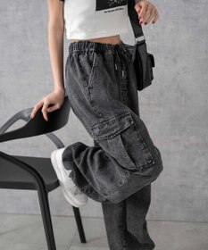 WEGO デニムパラシュートカーゴパンツ