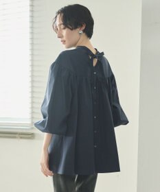 #Newans 【アイロンいらず】バストカットギャザーブラウス