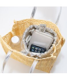 UNBILLION カシュカシュ cachecache / 透かし編みスクエアトートバッグ