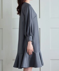 Tiaclasse L 裾フレアパフスリーブワンピース