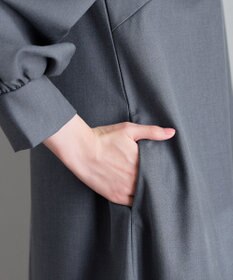 Tiaclasse L 裾フレアパフスリーブワンピース