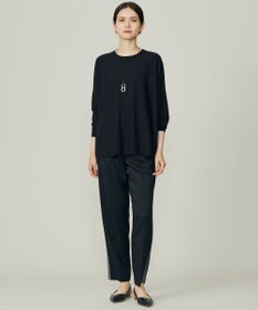 自由区 L 【WEB限定カラーあり】レーヨンストレッチ ニットT