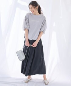 ANY 【洗濯機可/接触冷感/UVケア】エニィファンクションバルーンスリーブTシャツ