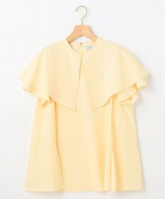 組曲 L サッカーストレッチ 襟付きブラウス