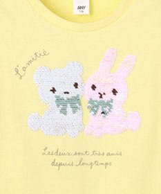 ANY KIDS 【綿100%】ドロップショルダーミラクルスパンコールTシャツ