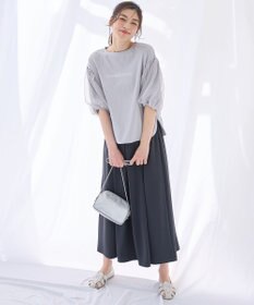 ANY 【洗濯機可/接触冷感/UVケア】エニィファンクションバルーンスリーブTシャツ