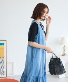 Green Parks ・ＳＵＧＡＲ　ＳＰＯＯＮ　Ｗ－ＺＩＰデニムロングワンヒ