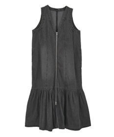 Green Parks ・ＳＵＧＡＲ　ＳＰＯＯＮ　Ｗ－ＺＩＰデニムロングワンヒ