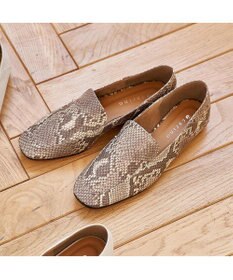 MODE ET JACOMO <carino>スクエアトゥフラットシューズ