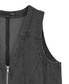 Green Parks ・ＳＵＧＡＲ　ＳＰＯＯＮ　Ｗ－ＺＩＰデニムロングワンヒ