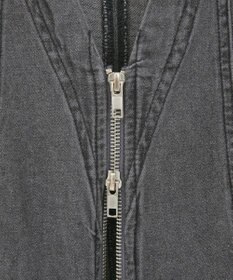 Green Parks ・ＳＵＧＡＲ　ＳＰＯＯＮ　Ｗ－ＺＩＰデニムロングワンヒ