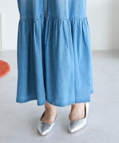 Green Parks ・ＳＵＧＡＲ　ＳＰＯＯＮ　Ｗ－ＺＩＰデニムロングワンヒ