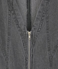 Green Parks ・ＳＵＧＡＲ　ＳＰＯＯＮ　Ｗ－ＺＩＰデニムロングワンヒ