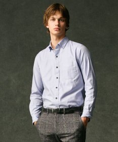 JOSEPH ABBOUD 【キングサイズ・オーガニックコットン使用】JOE COTTON ストレッチオックス シャツ ライラック系