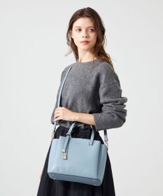 LA BAGAGERIE 【MONICA】ボウタイリボンハンドバッグ