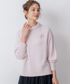 組曲 ウールカシミヤミックス ロールネック ニット