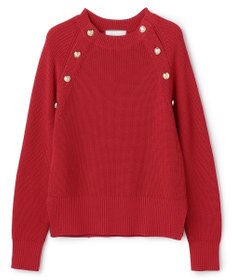 BEIGE， HELIODOR / スポンディッシュマリンボタンニット