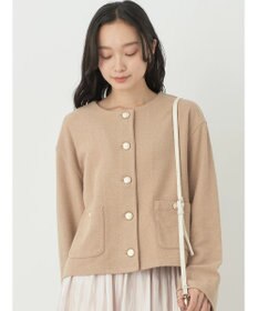 earth music&ecology 金釦スラブカーディガン