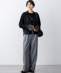 23区 【見上愛さん着用】フェイクファー ニット グローブ