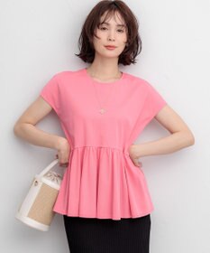 組曲 【WEB限定】トリコットジャージー ペプラムカットソー