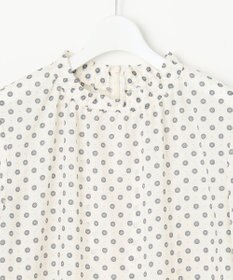 J.PRESS LADIES 【洗える】ジオメトリックプリント ブラウス