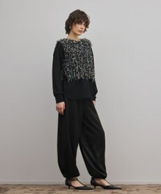 GRACE CONTINENTAL フリンジチュールベスト