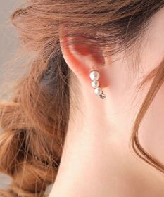 Phoebe <オンワード限定セット>Rio de laパールピアス×フォーマルパールビジューサークルブローチ