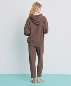 une nana cool 【綿混】あくびのお嬢さんの裏毛フーディーパジャマ