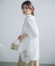 UNFILO 【WEB限定カラー】コットン オーバーシャツ オフ