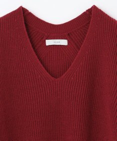 ANY ウールブレンドバルキーニット Vネック