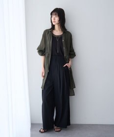 YECCA VECCA シアー2way袖バルーンチュニック