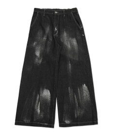 WEGO メタリックプリントデニムパンツ