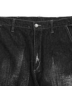 WEGO メタリックプリントデニムパンツ