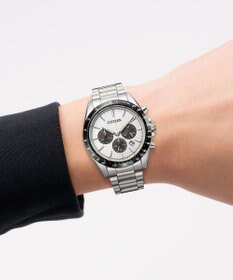 CITIZEN 【電池交換不要】オンオフで活躍するスタンダードなクロノグラフ CA4764-57A