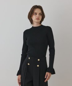 GRACE CONTINENTAL ラメリブニットトップ