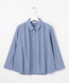 J.PRESS LADIES ストライプジャージー シャツライク カットソー