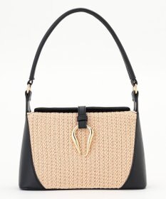 ANY SIS 雑材コンビハンドルバッグ